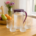 ALVENZA Plastic Jug with Glasses Combo – 5-Piece BPA-Free Serving Set