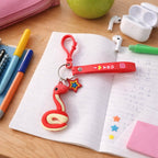 ALVENZA Snake Shape Keychain – Cute Strap & Hook Clip for Kids