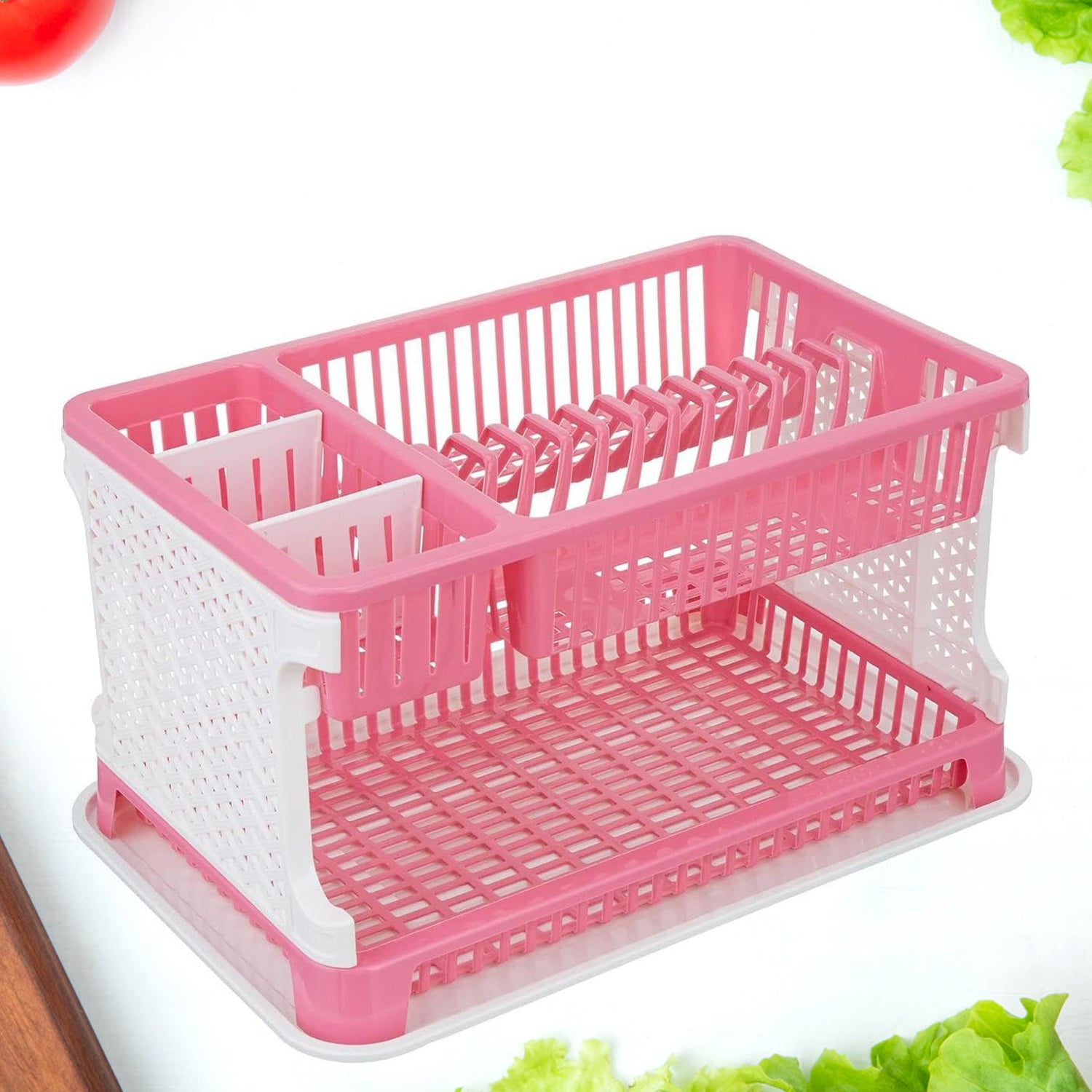 ALVENZA Kitchen Organizer Rack with Water Storing Tray – Durable & Space-Saving