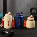ALVENZA Sports Vacuum Bottle – Leak-Proof with Shoulder Strap