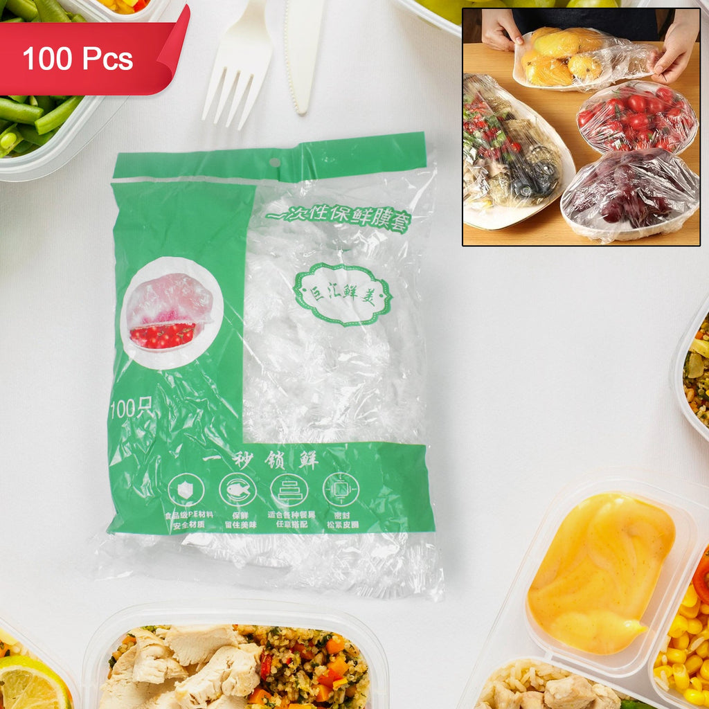 Disposable Elastic Food Covers 100-Pack Freshness | Organivo - Front View