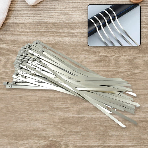 ALVENZA Stainless Steel Cable Ties – Heavy-Duty, 100 Pc | DeoDap