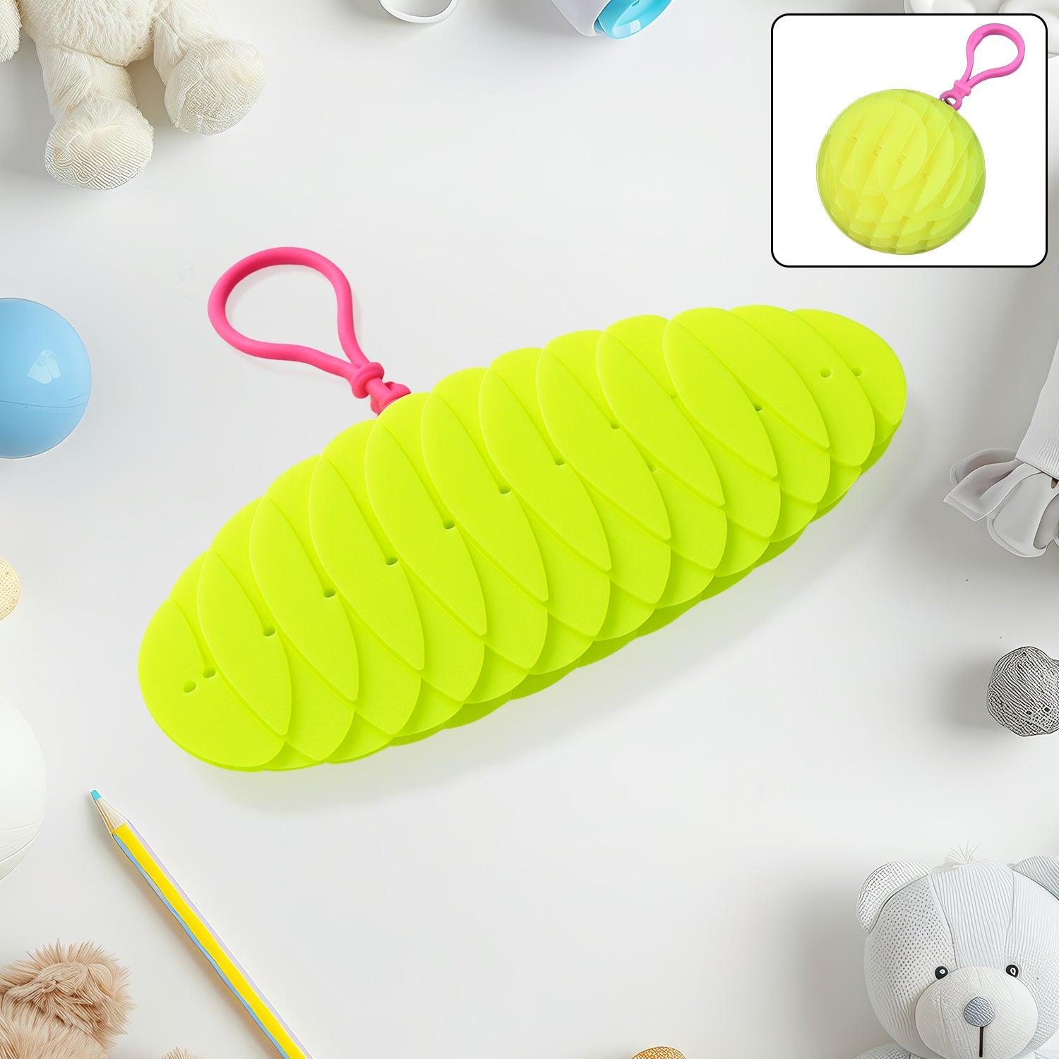 Flexible Worm Fidget Toy Sensory Stress Relief & Focus Aid - Front View