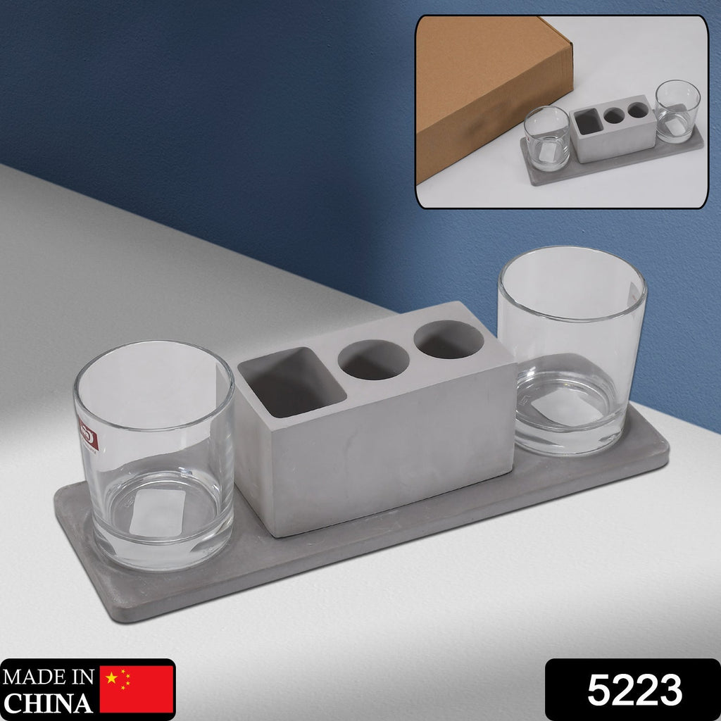 ALVENZA Wine Glass Holder Set – Elegant Marble & Lead-Free Glasses | Indo Glow