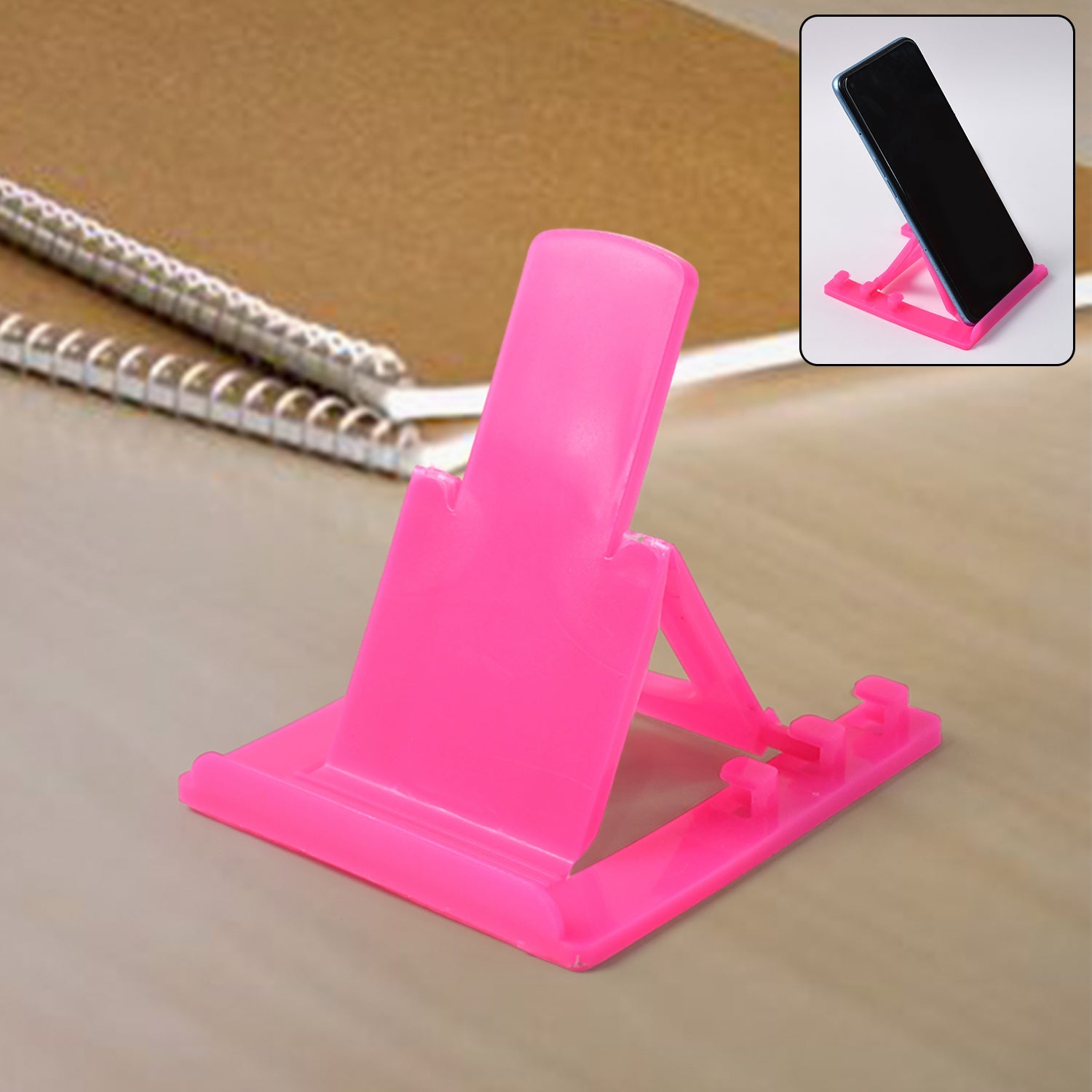 ALVENZA Adjustable Plastic Mobile Phone Stand – Foldable & Portable Holder