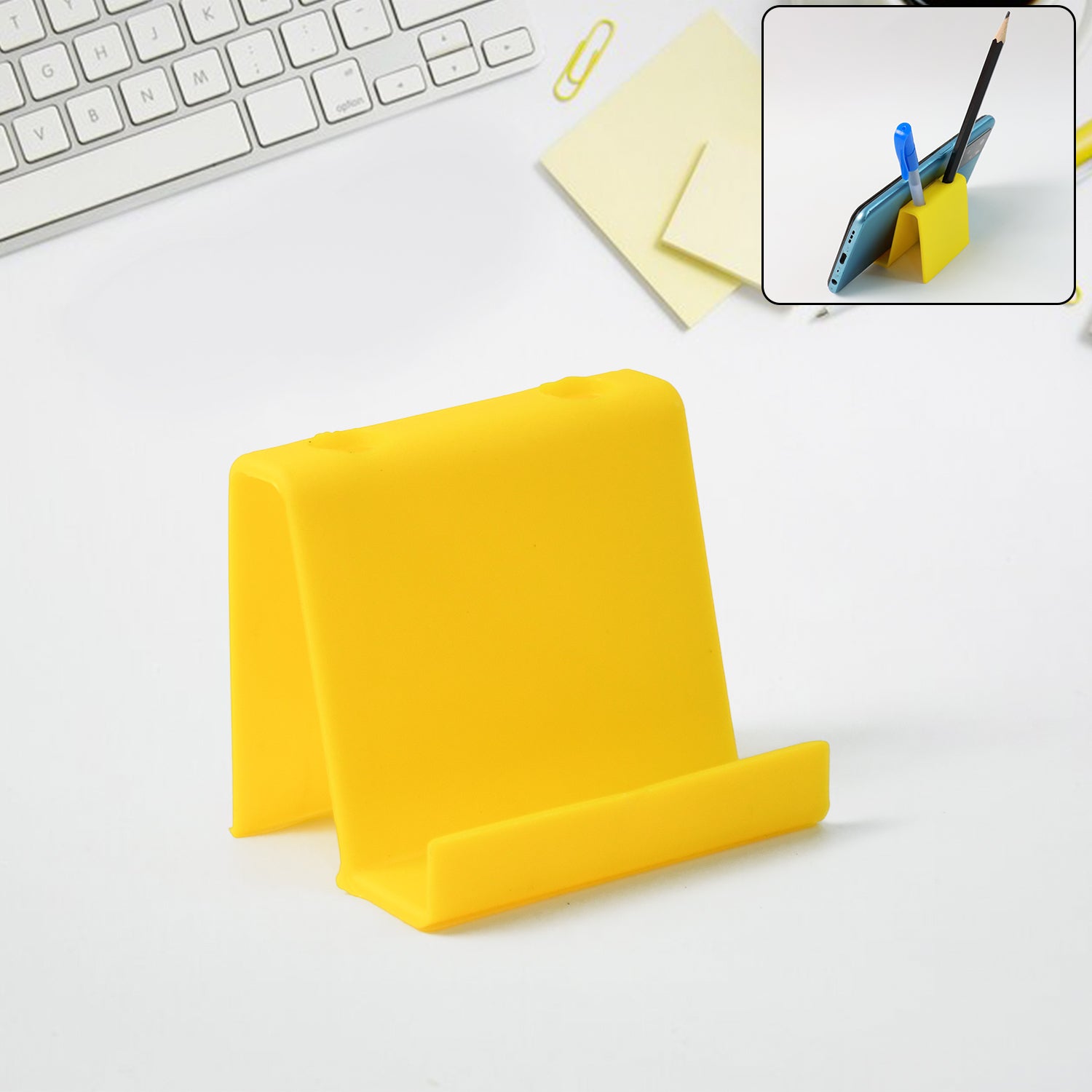 ALVENZA Mobile Phone Stand with Pen Holder – Compact & Multifunctional