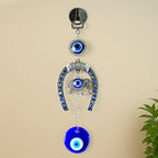ALVENZA Evil Eye Hanging with Elephant & Horseshoe – Protective Wind Chime