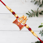 ALVENZA Shiva Trishul Rakhi - Divine Protection & Strength Symbol