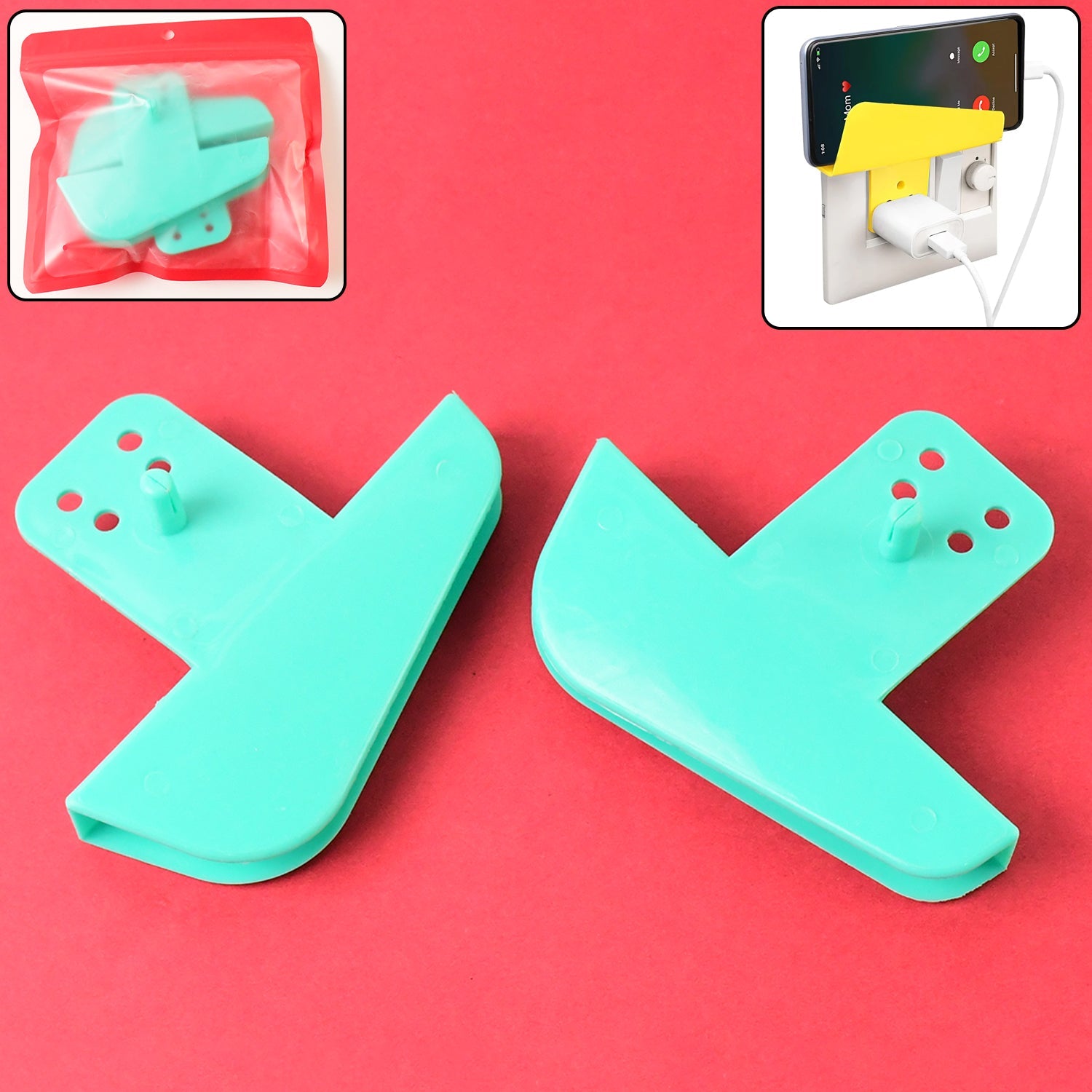 ALVENZA Mobile Phone Charging Stand – Secure Plastic Holder (2 Pc)