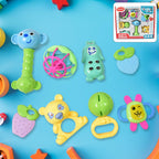 ALVENZA Baby Rattle & Teething Set – 8-Piece Non-Toxic | Aditi