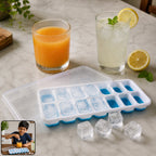 Multipurpose Plastic Ice Cube Tray 14-Grid with Lid for Easy Freezing