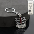 ALVENZA Mahakal Metal Keychain – Durable Spiritual Keyring Accessory