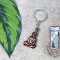 ALVENZA Lord Hanuman Sitting Pose Keychain – Durable Metal Devotional Accessory