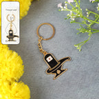 ALVENZA Shivling Trishul Metal Keychain Set – 5 Pc Durable Spiritual Keyrings