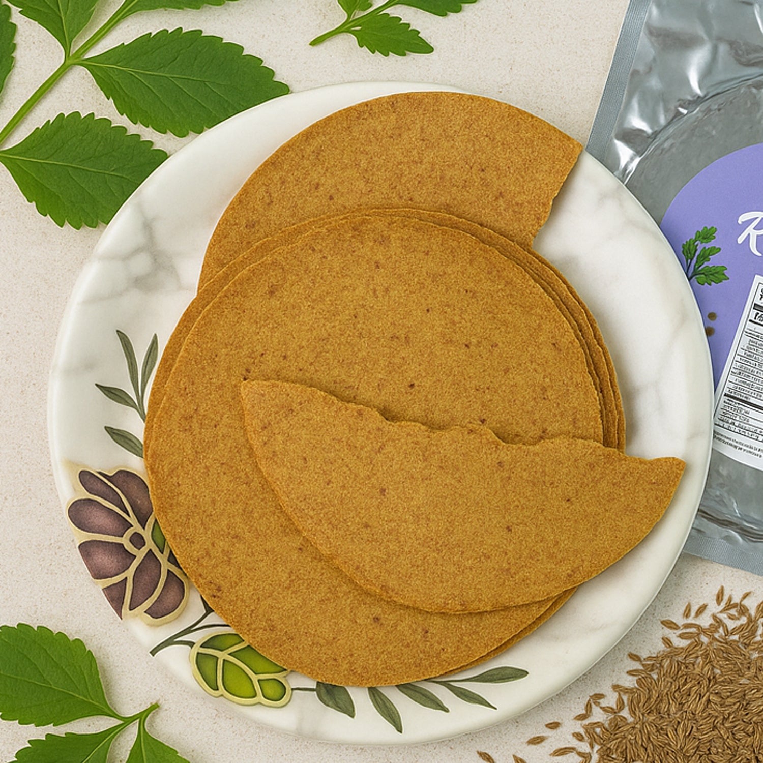Ragi Khakhra Carmonised Wheat Chips (180g) | Maniarr's