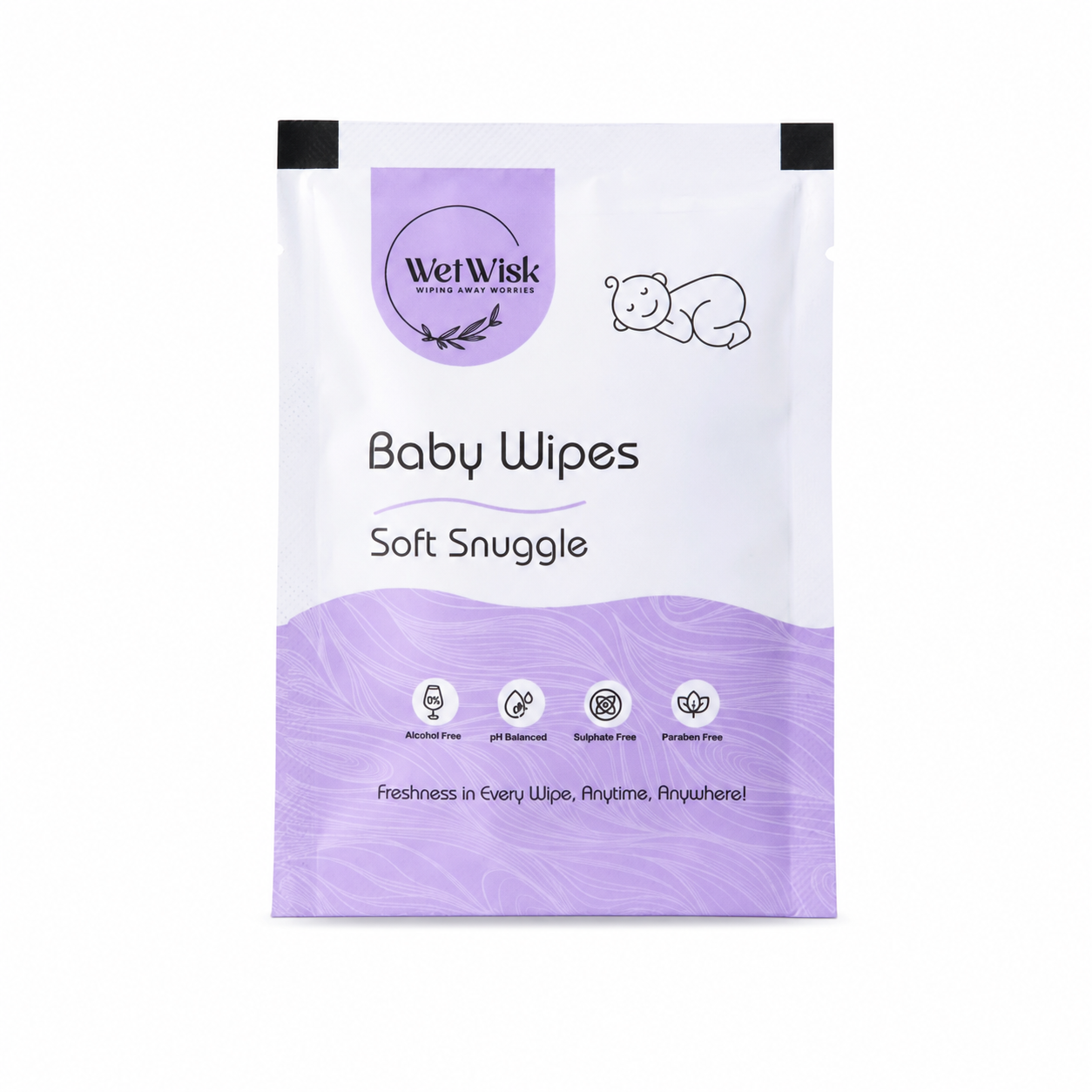 Baby Wet Wipes Gentle, Hypoallergenic & Travel-Friendly