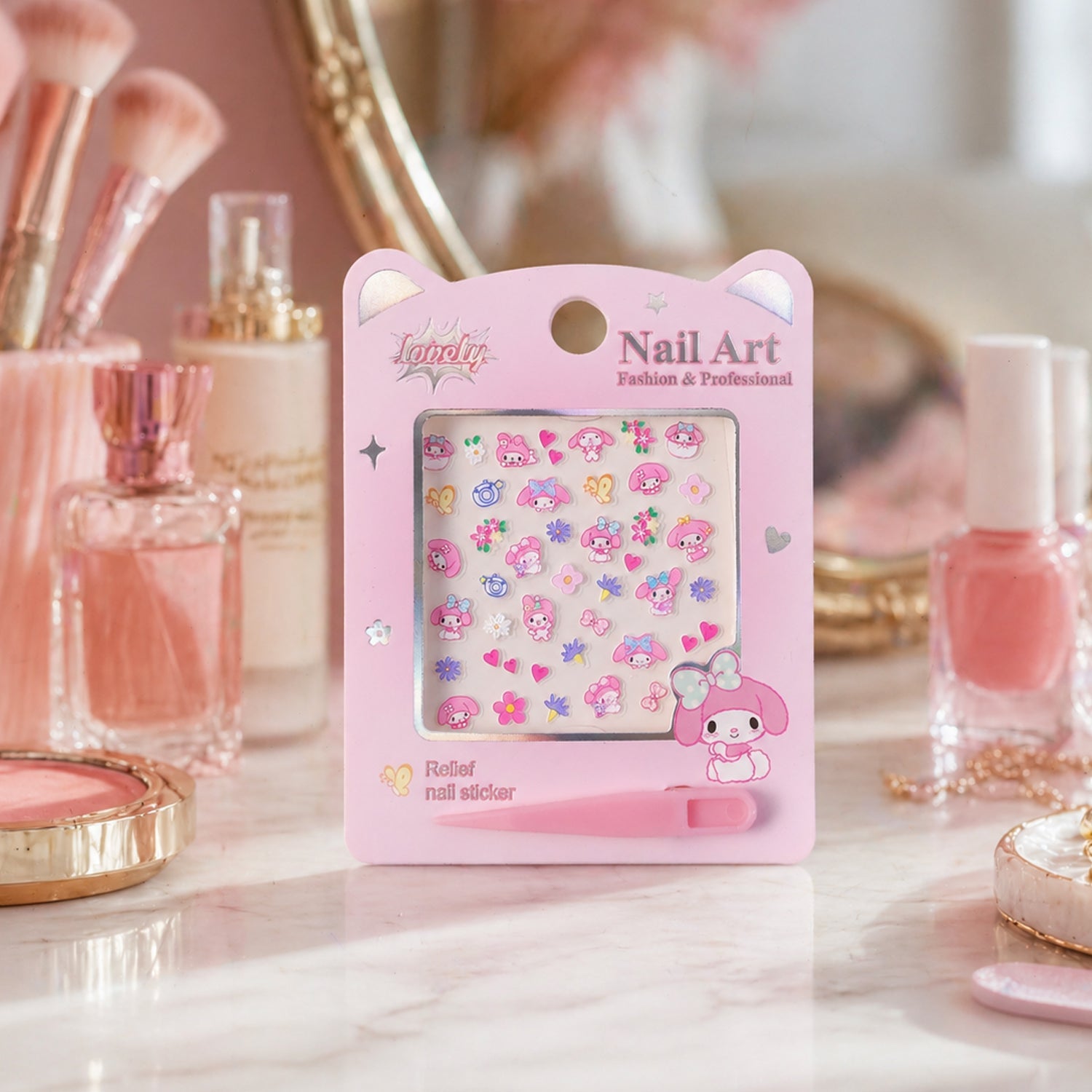 Nail Art Sticker Set Easy DIY Creative Manicure Kit - Detail View 7