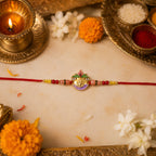 ALVENZA Ganesh Beaded Rakhi – Traditional & Beautiful Brother Gift