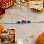 ALVENZA Evil Eye Rakhi – Crystal Beads & Stylish Traditional Design