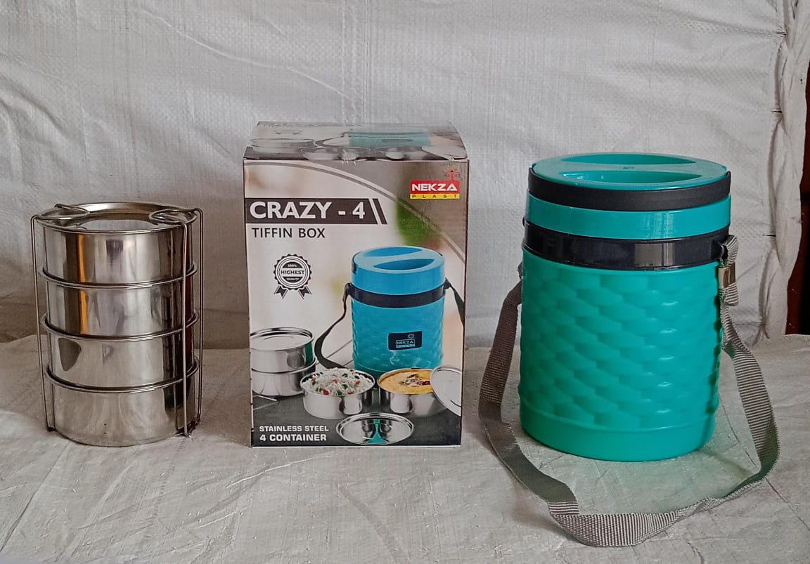 ALVENZA Double Wall Insulated Stainless Steel Tiffin – Keeps Food Hot & Fresh