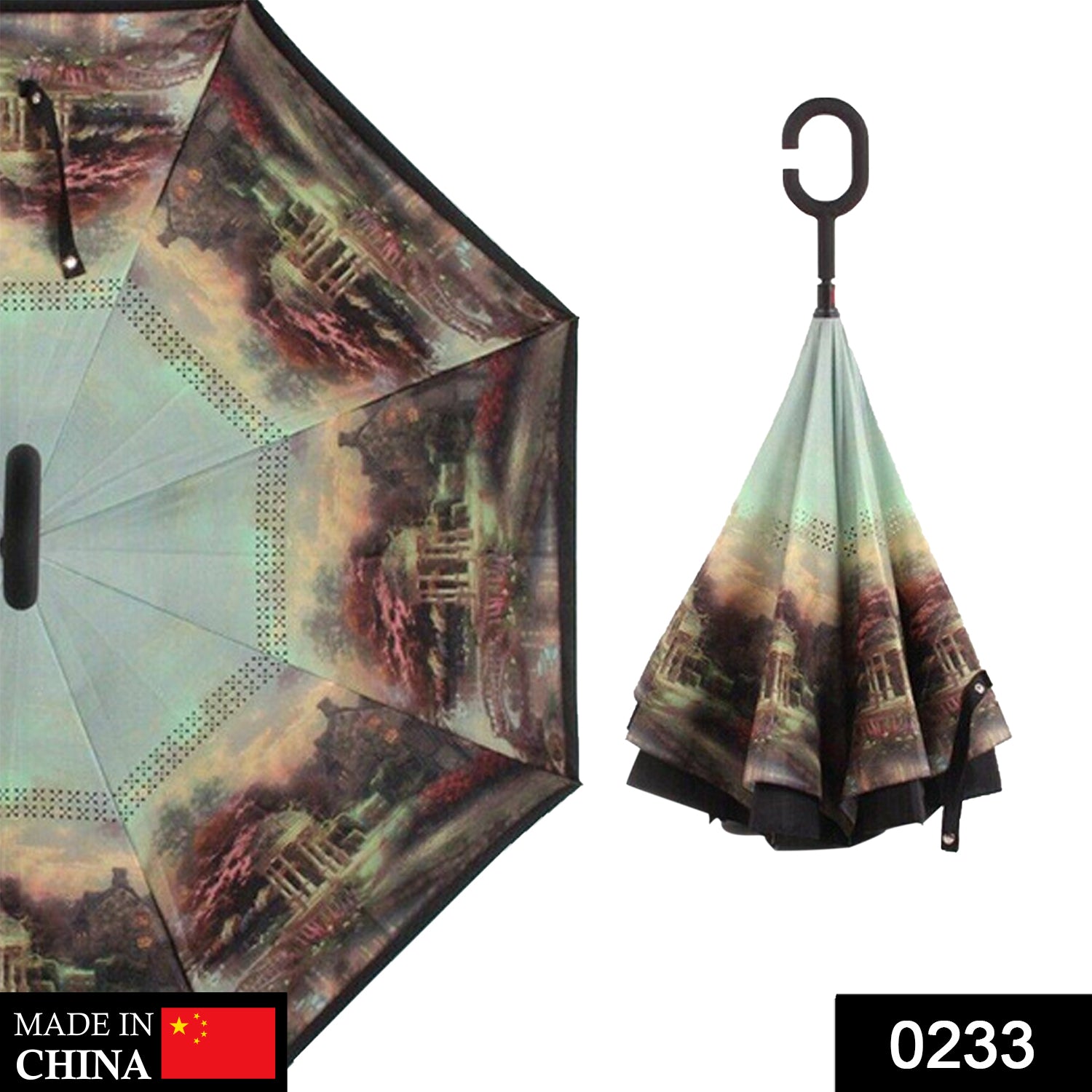 ALVENZA Reverse Umbrella – Windproof Automatic Compact Travel | FERVENT