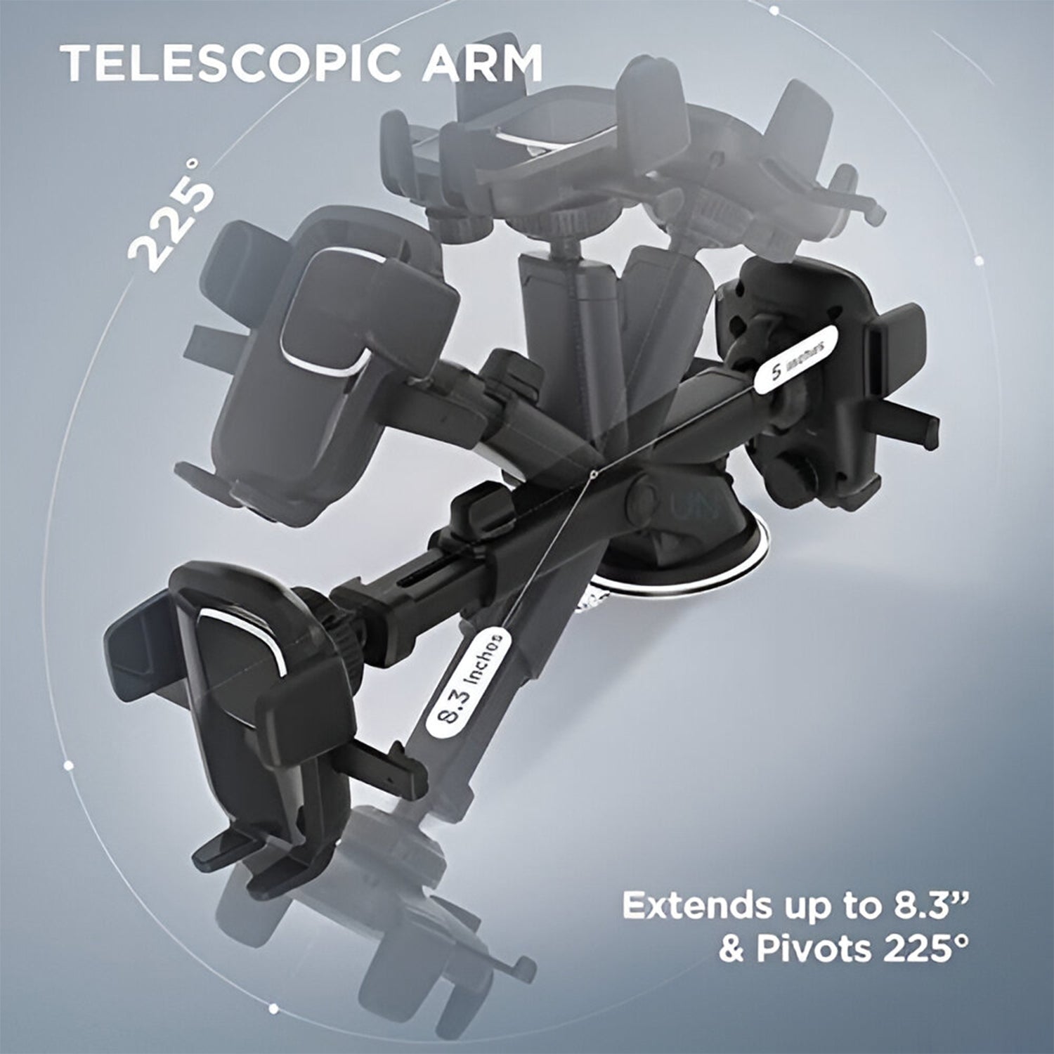ALVENZA Adjustable Car Mount – 360° Universal Phone Holder | Velvet Wheels