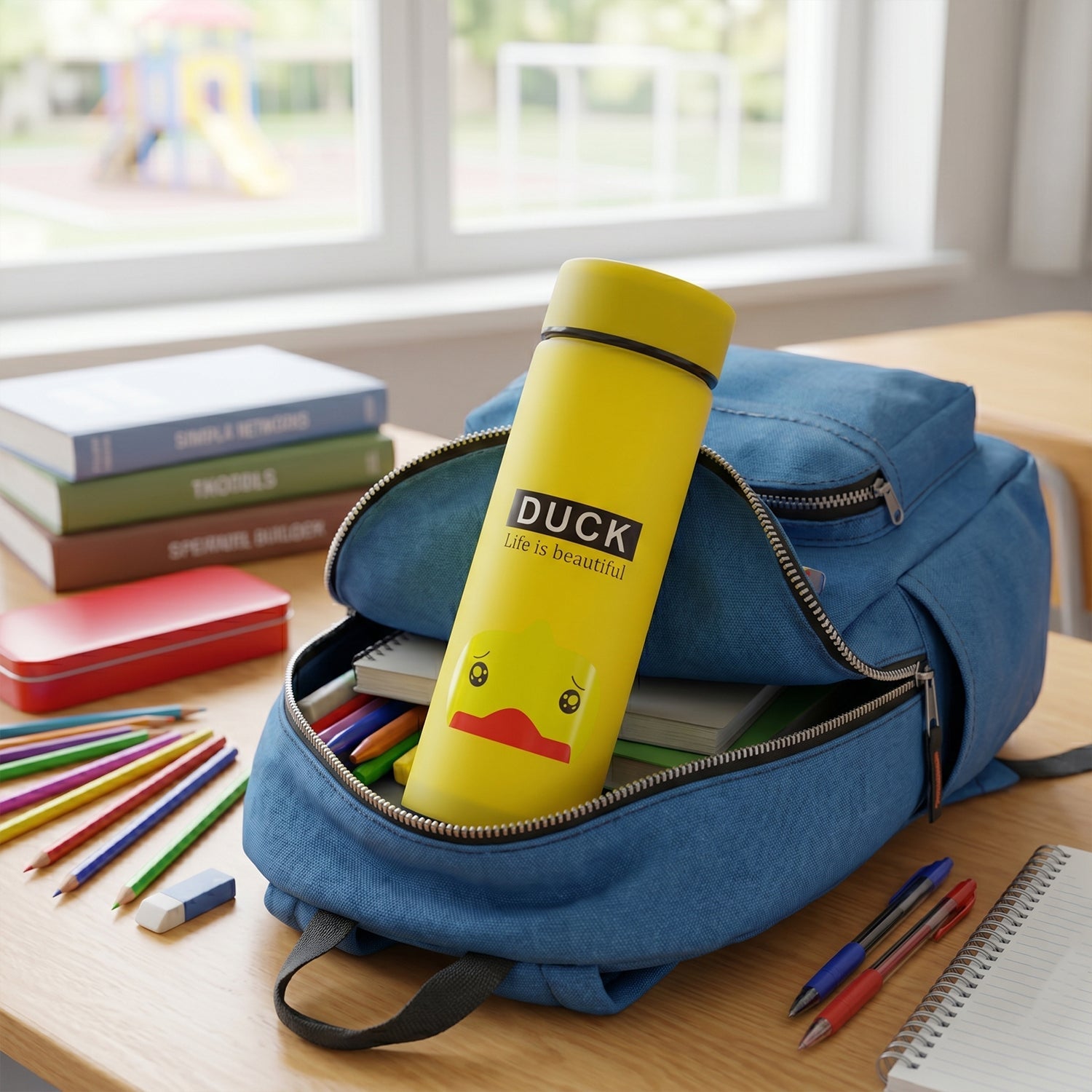 Frosted Glass Kids Water Bottle Leak-proof & Stylish Design - Detail View 5