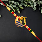 ALVENZA Peacock Feather Rakhi - Handcrafted Elegant Raksha Bandhan Thread