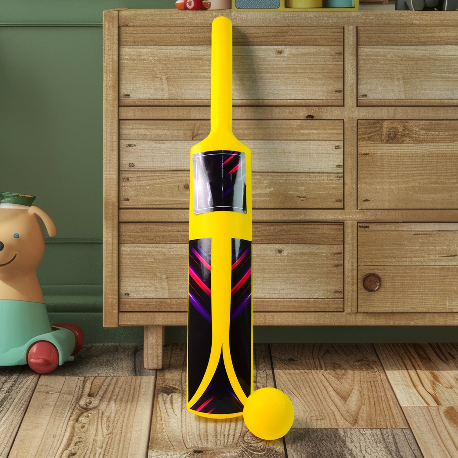 Kids Cricket Kit Durable Plastic Set for Boys & Girls | Aditi - Front View
