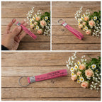 ALVENZA Silicone Wrist Strap Keychain – Motivational & Durable Design