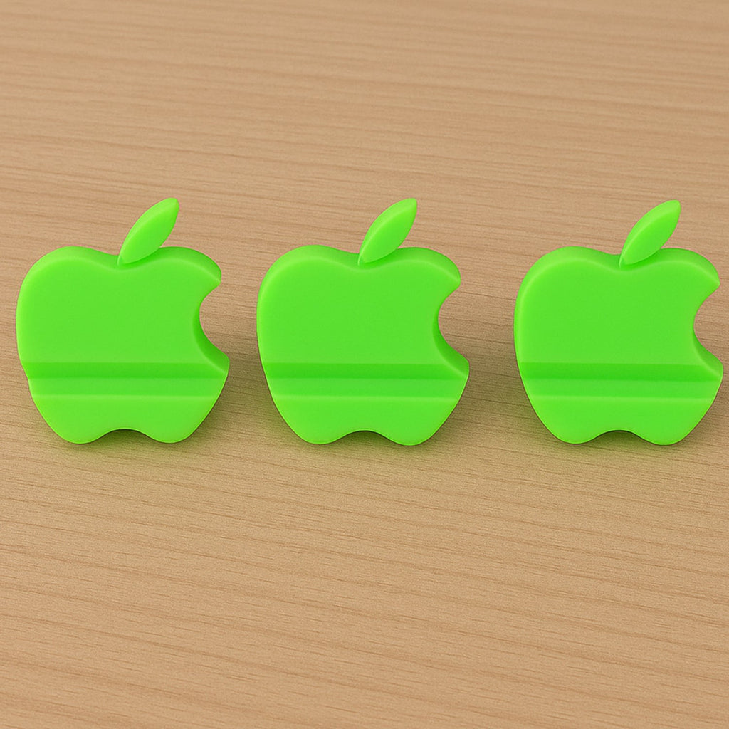 ALVENZA Apple-Shaped Mobile Phone Stand – Compact 3-Piece Set