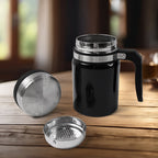 ALVENZA Stainless Steel Vacuum Coffee Cup – 600ml Anti-Scald, Non-Slip