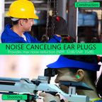 Noise Reduction Earplugs Soft Foam for Sleep & Travel | XcelSafe - Back View