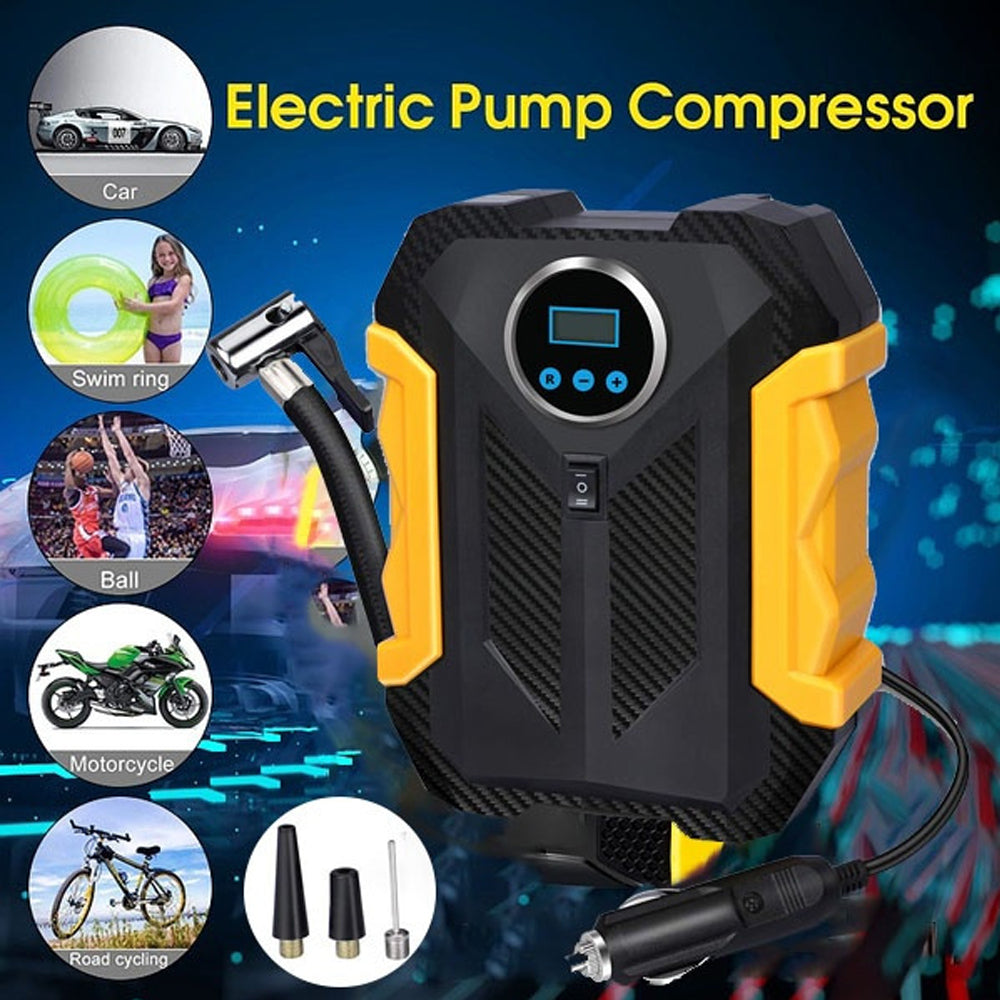 ALVENZA Car Tyre Inflator – Portable Digital Air Pump for Bikes | Velvet Wheels