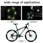 ALVENZA Reflective Car Wheel Stickers – Multicolored 20 Pcs for Night Safety | Velvet Wheels