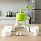 ALVENZA Manual Ice Crusher – Hand Crank Snow Maker for Beverages
