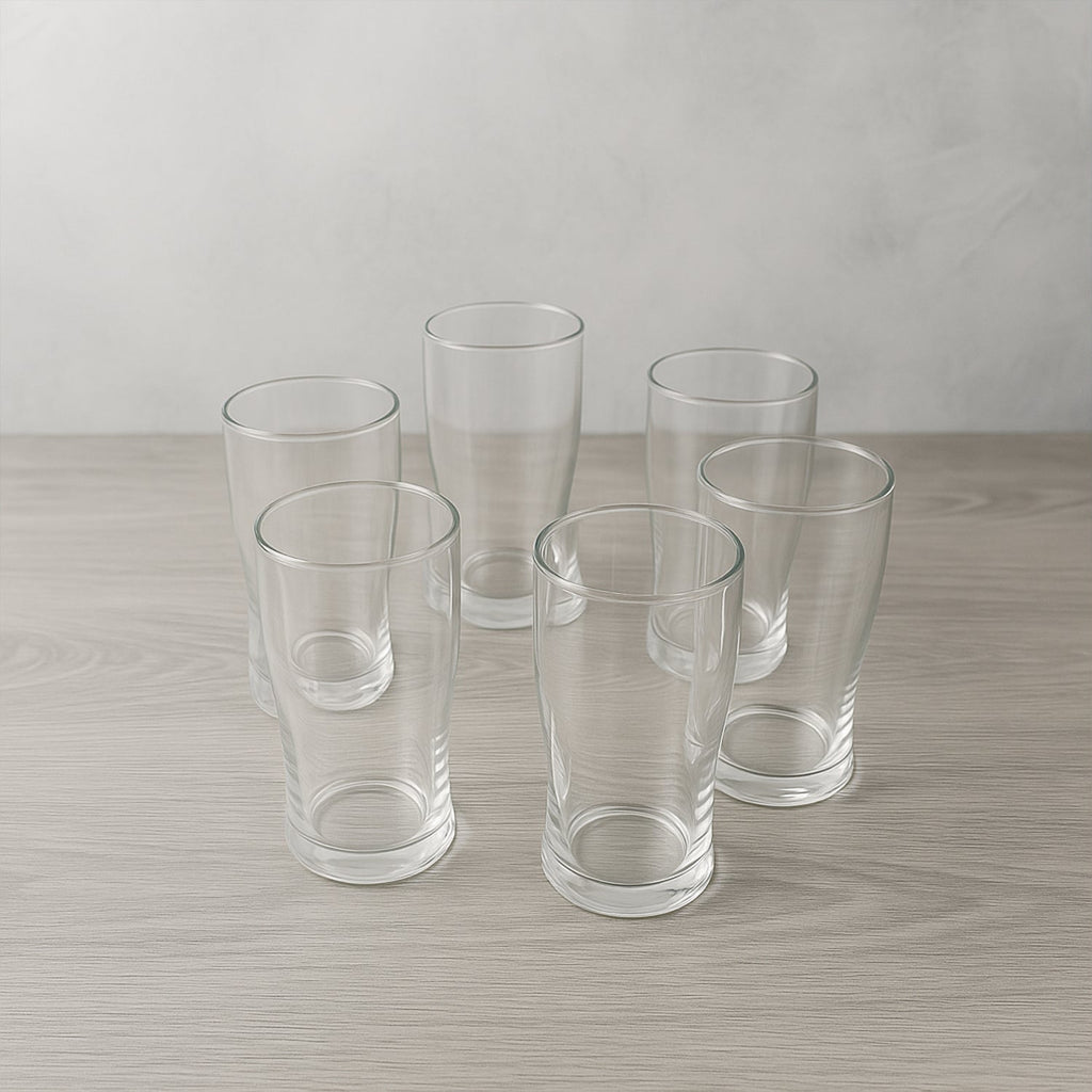 ALVENZA Unbreakable Pitcher Glass Set – Vista 350 ML, 6-Piece Durable Drinkware
