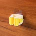 Self-Adhesive Mop Holder Wall Mount Broom Organizer | Storenzo - Front View