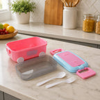 Kids Car Shape Lunch Box with Wheels Fun and Leakproof Design - Detail View 7
