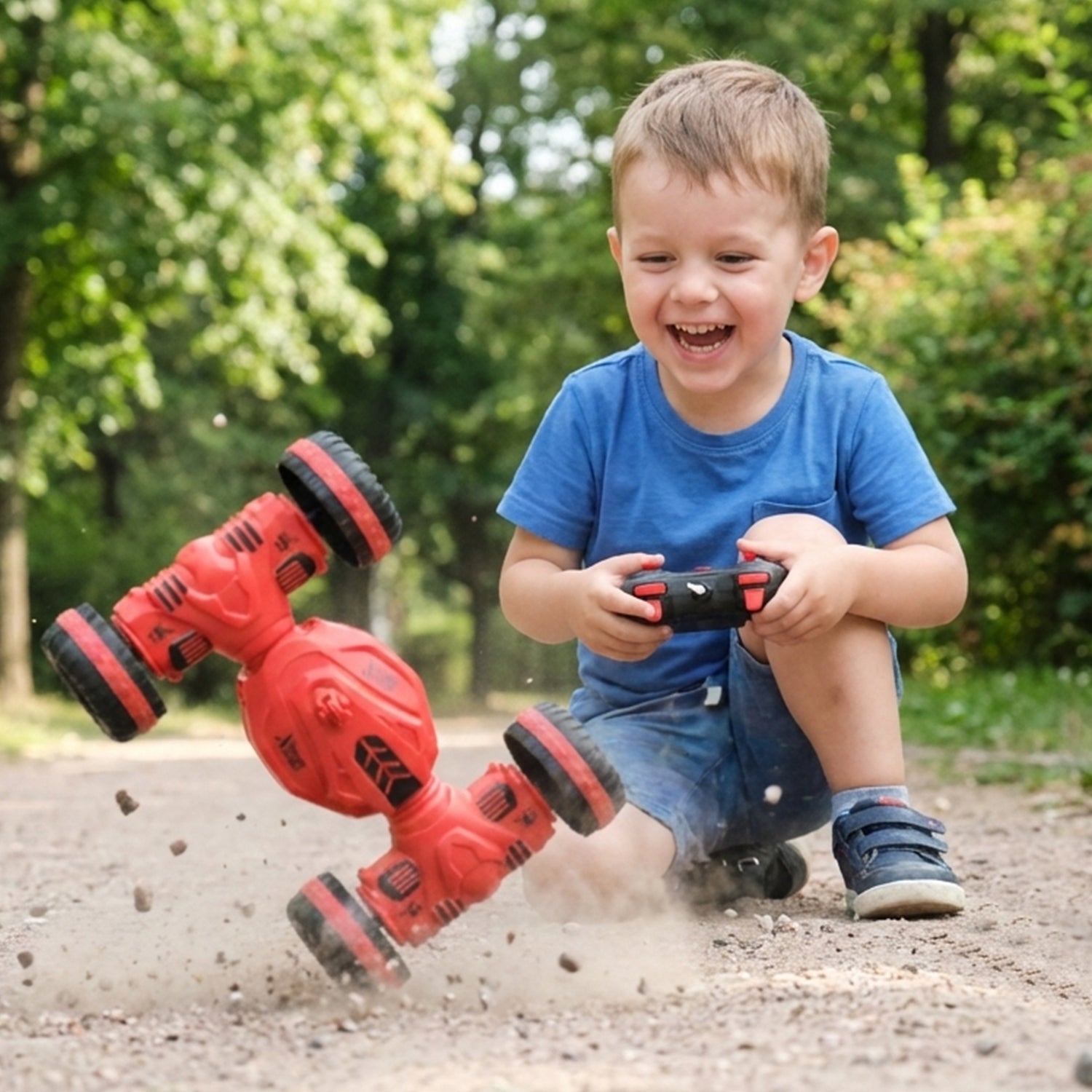 ALVENZA Remote Control Stunt Car – One-Key Deformation & 360° Spin