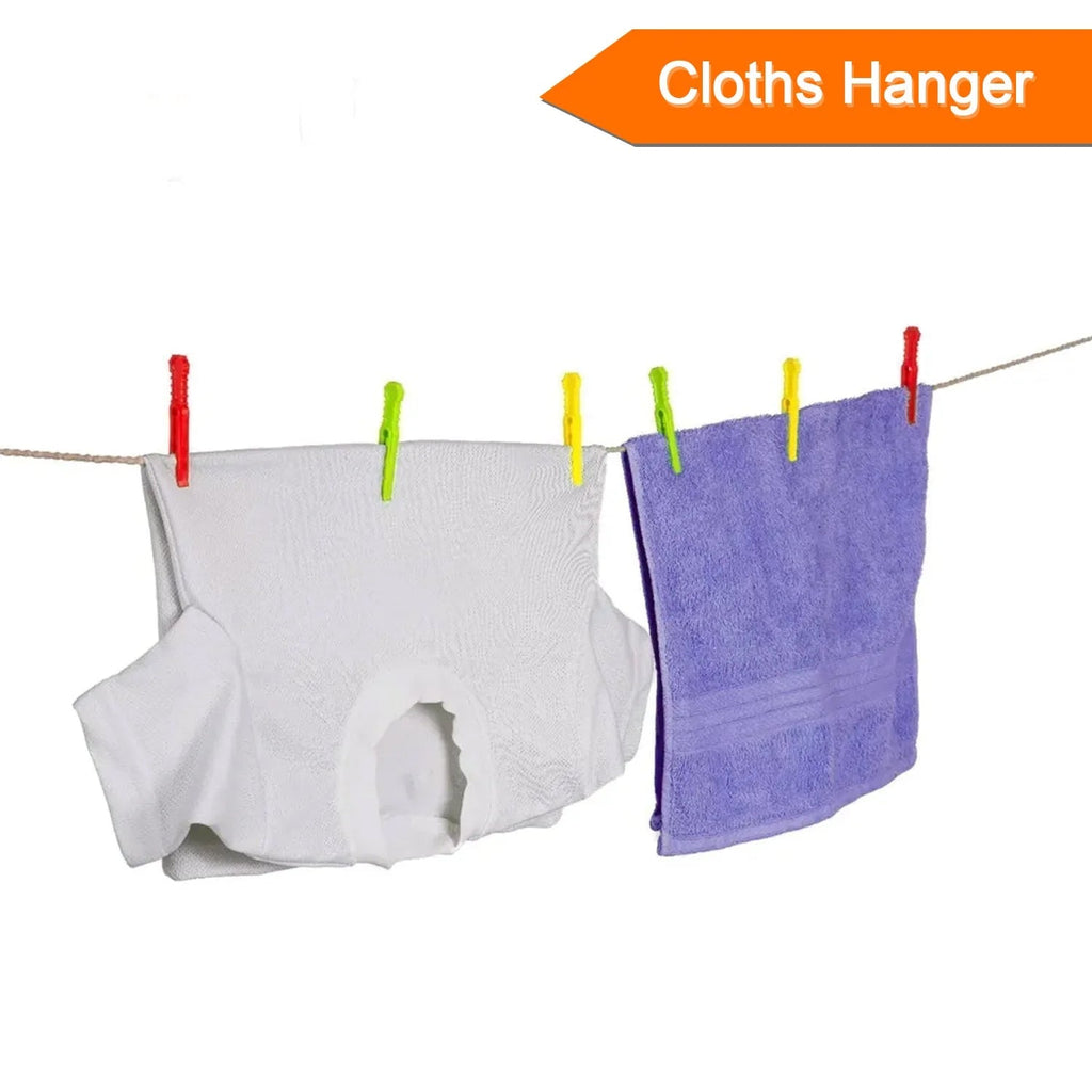 Plastic Cloth Pegs (36 Pcs) Multipurpose & Strong | BathNova - Front View