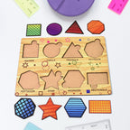 Wooden Triangle Puzzle Educational Toy for Kids | Inventive Play