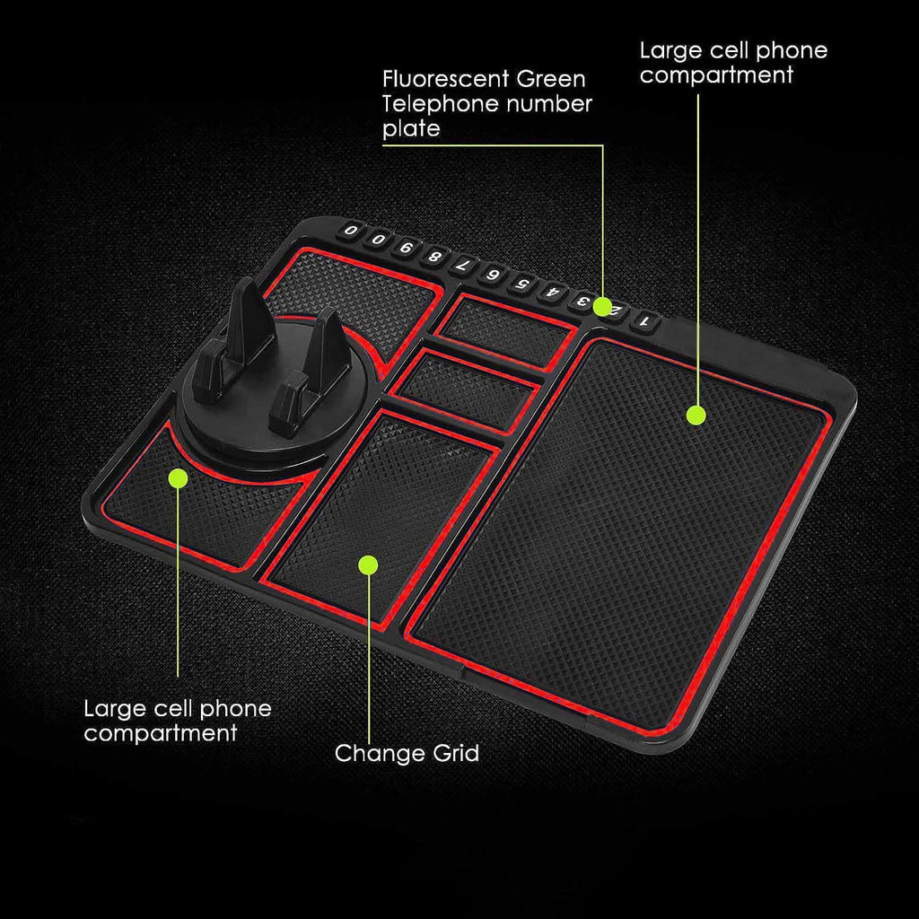 ALVENZA Car Dashboard Mat – Non-Slip Phone Holder for Secure Driving