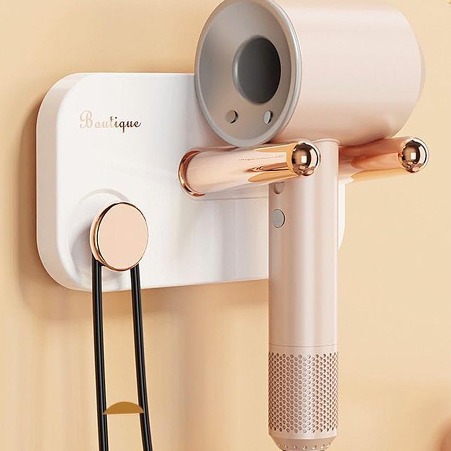 Wall Mount Hair Dryer Holder Space-Saving & Heat Resistant