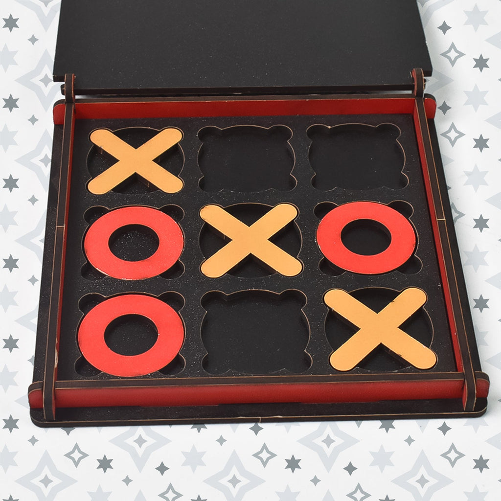 Tic Tac Toe Wooden Game Brain-Boosting Fun for All Ages | Boardoria - Detail View 5