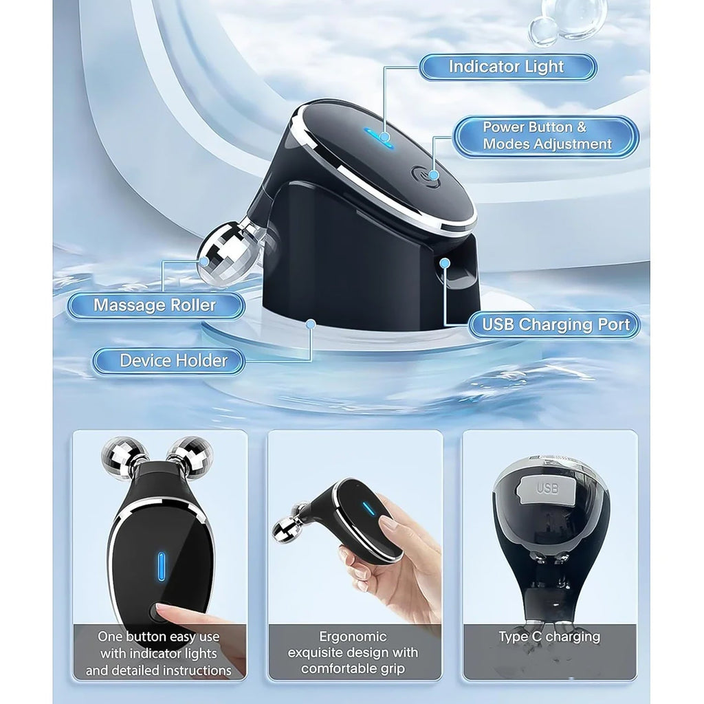 Microcurrent Face Massager Skin Tightening & Wrinkle Care | Velvet Wellness - Detail View 5