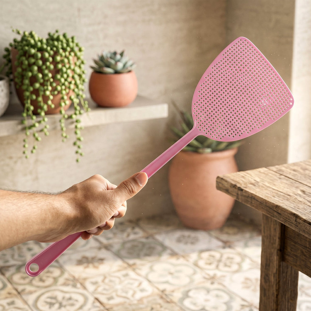 Manual Fly Swatter Durable Lightweight Pest Control Tool - Detail View 5