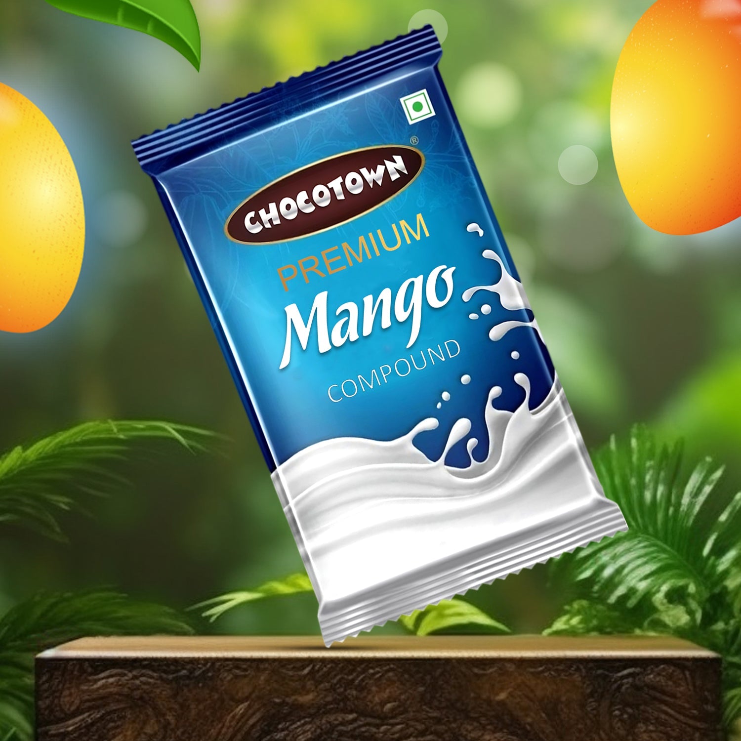 Mango Compound Chocolate Premium 500gm Slab | Chocotown
