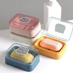 Self-Draining Soap Dish Portable & Leakproof | VelvetBubbles - Detail View 5