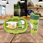 ALVENZA Leak-Proof Lunch Box Set – 3 Compartment with Bottle | Lunchie Bunchie